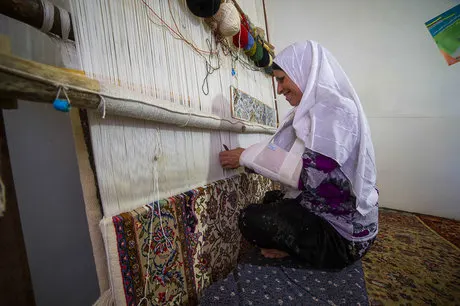 به دلیل کمبود بودجه کمتر از ۲۰ درصد قالیبافان بیمه هستند