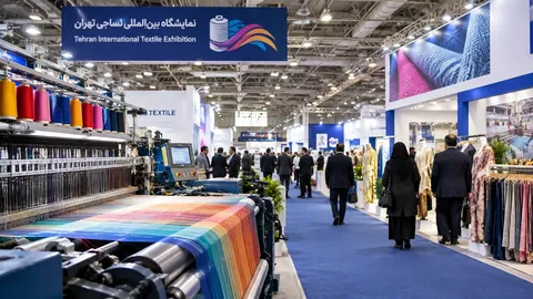 آغاز به کار سی‌ودومین نمایشگاه بین‌المللی نساجی در تهران